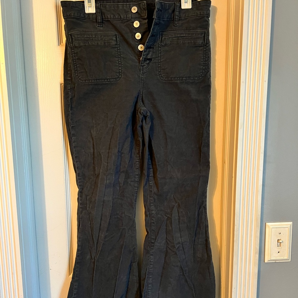 American Eagle Super High Rise Flare Corduroy